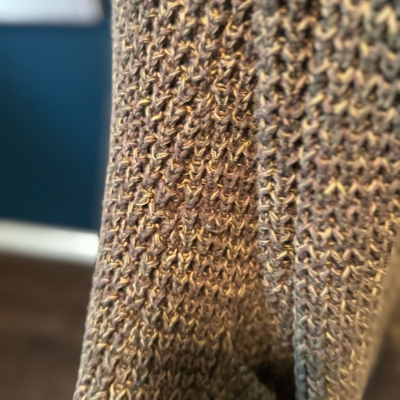 LINE Knitwear Waffleknit Cotton Knee Length Cardigan M - Picture 9 of 9